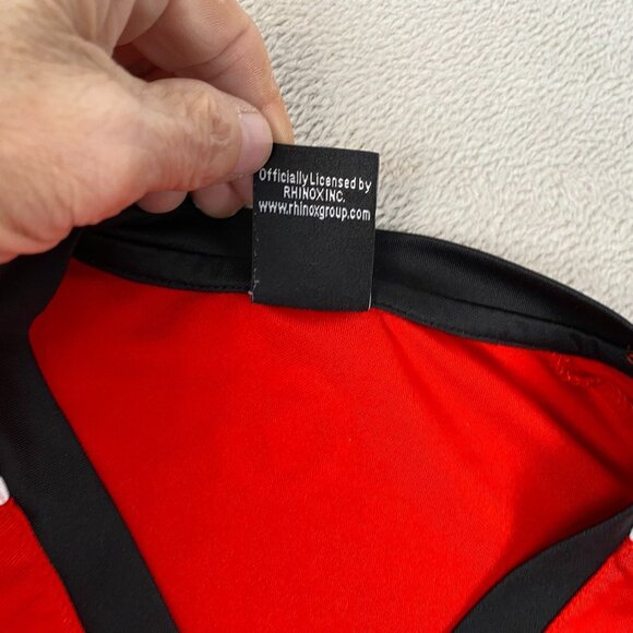 Manchester United Official Licensed Red & Black Short Sleeve Jersey Embroidered - Picture 5 of 12